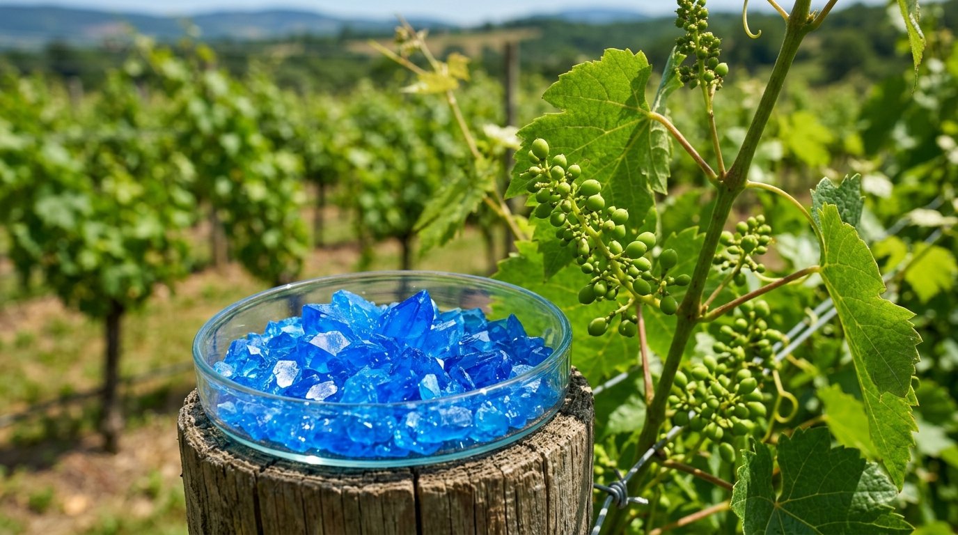 Copper Sulphate Pentahydrate Crystals for Agriculture: Downy Mildew Control, Bordeaux Mixing & Root Nutrition