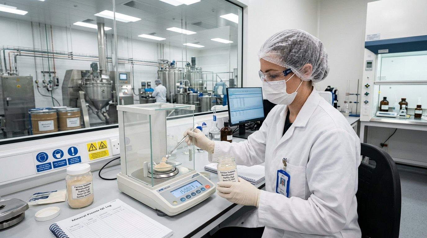 Ferrous Sulphate Monohydrate 30% for Animal Feed Premixes: Hemoglobin Synthesis, Bioavailability & Shelf Stability