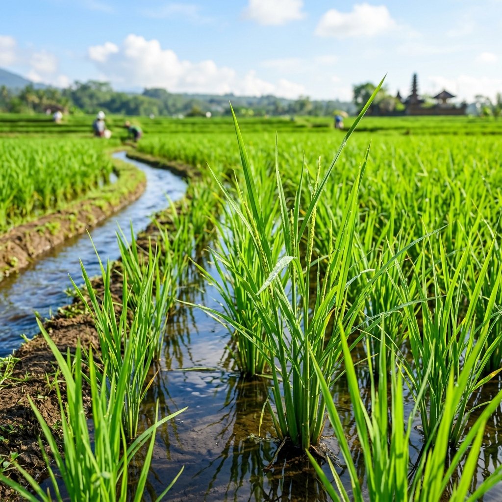 High-Yield Paddy Rice Field